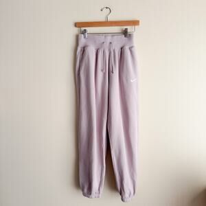 Nike Light Pink Phoenix Fleece Sweatpants - XS - Lounge Sportswear